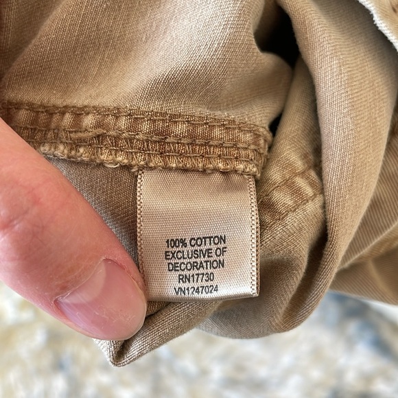 Converse All Star Tan Military Jacket Men’s M Streetwear Full Zip Canvas Coat - Picture 5 of 14